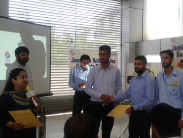 Certificate distribution after completion of training