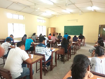 Students are appearing for module-based test exam